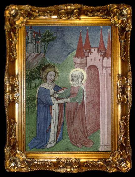 framed  unknow artist That malning from a average bonbok am describing a pious woman motel with the sacred The virgin, ta009-2